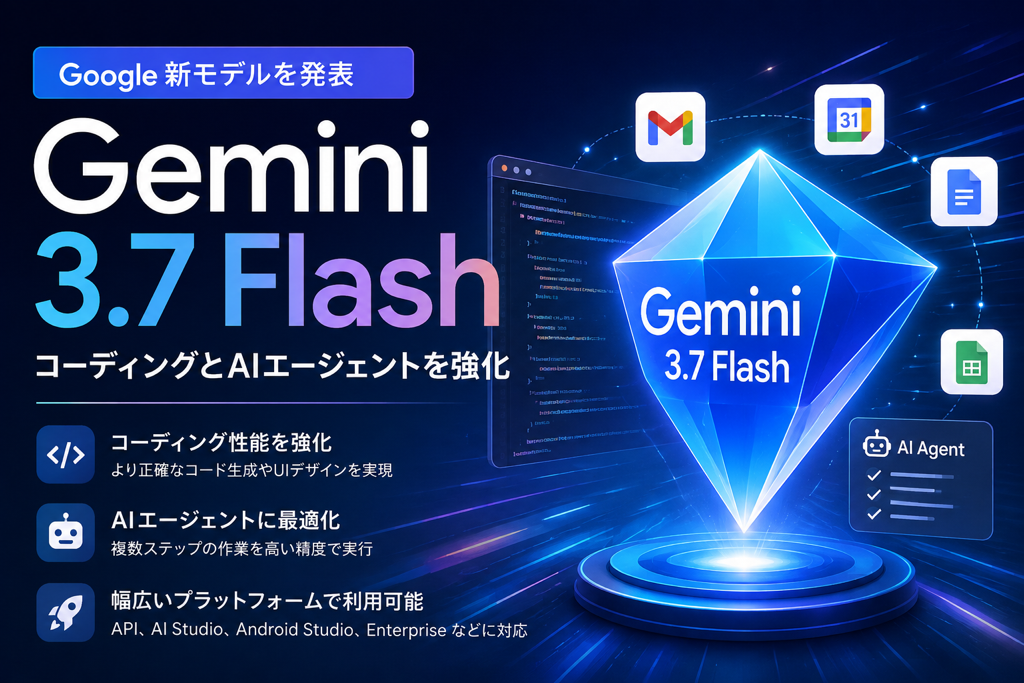 Google「Gemini 3.7 Flash」を公開。コーディングとAIエージェントを強化