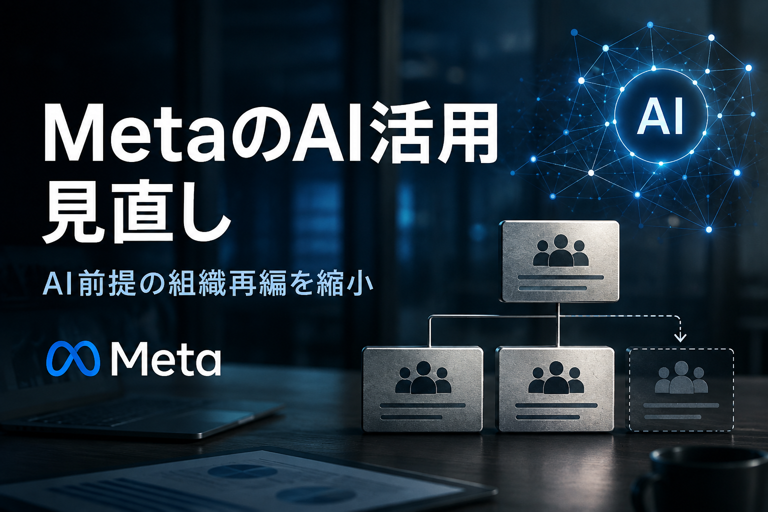 Meta、「AI前提」の大規模組織再編を縮小 AIエージェント、期待した生産性に届かず